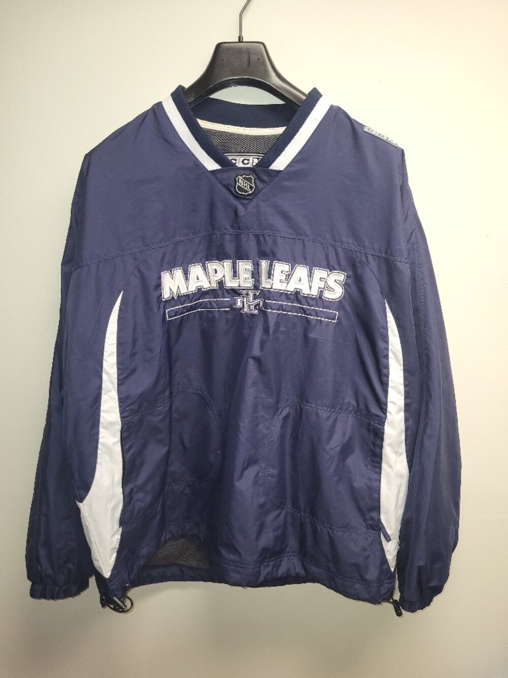 CCM Toronto Maple Leafs Windbreaker Jacket Men's XL NHL Pullover